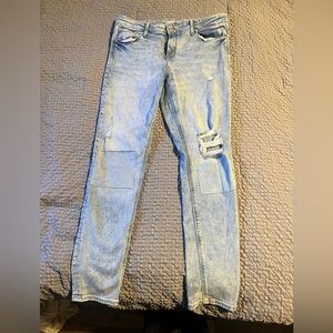 Old Navy Rockstar Super Skinny Mid-Rise Jeans - Light Blue 12